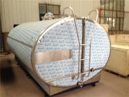 el tanque de almacenamiento horizontal de la leche 5000L 10KW con el sistema de enfriamiento